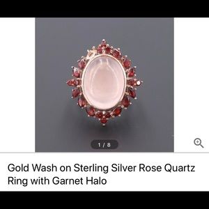 Gorgeous Rose Quartz Halo Ring